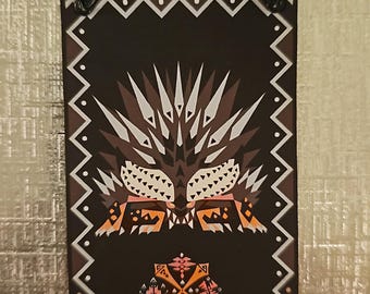 Monster Hunter Elder Dragon Ruiner Nergigante Custom Made Mini Cloth Banner