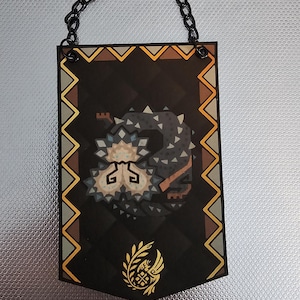 Monster Hunter Wilds Balahara Custom Made Mini Cloth Banner
