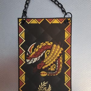Monster Hunter Wilds Seregios Custom Made Mini Cloth Banner