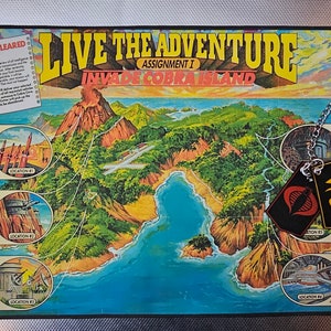 Gi Joe Aufgabe Invade Cobra Island Stoffkarte