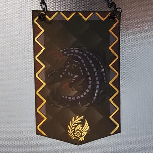 Monster Hunter Wilds Gore Magaala Custom Made Mini Cloth Banner