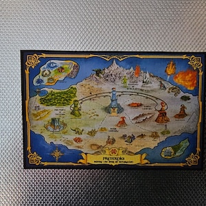 Carte à l'échelle des maîtres de l'univers de Preternia