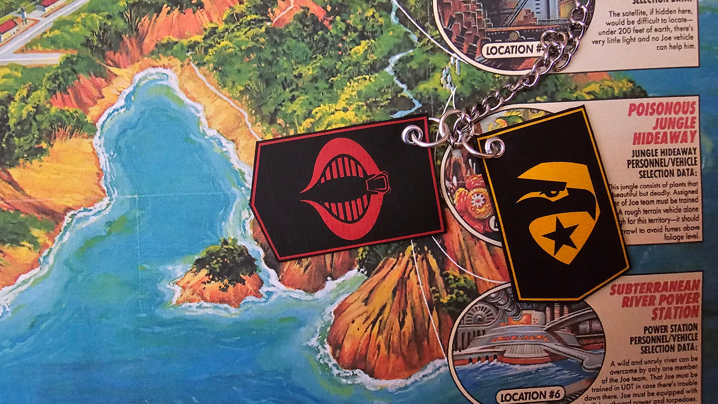 Gi Joe Assignment Invade Cobra Island Custom Made Cloth Map - Etsy