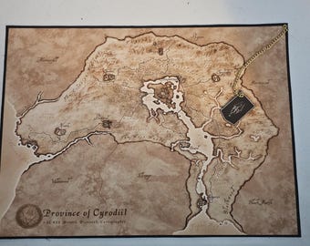 Mapa de tela de la provincia de Cyrodiil