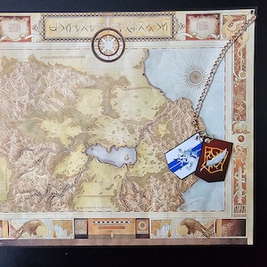 Suikoden 2 op maat gemaakte stoffen kaart van Dunan