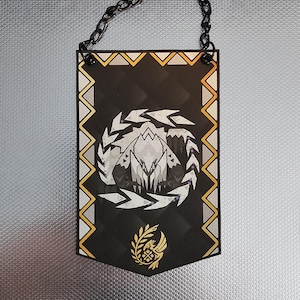 Monster Hunter Wilds Arkveld Custom Made Mini Cloth Banner