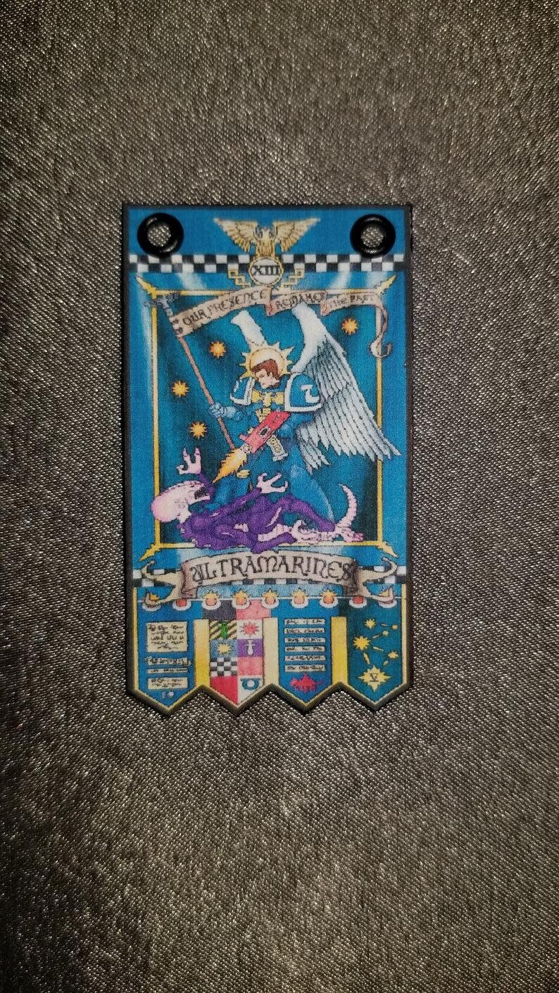 Warhammer 40k Ultramarines Banner of Macragge Standard Custom - Etsy