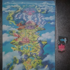Pokemon Schwert und Schild Galar Region Karte
