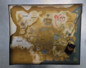The Legend of Zelda Tears Of The Kingdom Custom Cloth Map