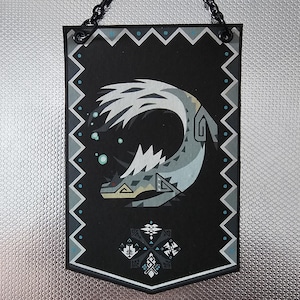 Monster Hunter Tobi Kadachi Custom Made Mini Cloth Banner