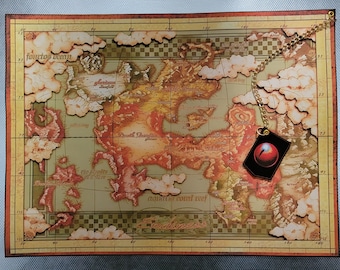 Legend Of The Dragoon Custom Made Cloth Map of Endiness