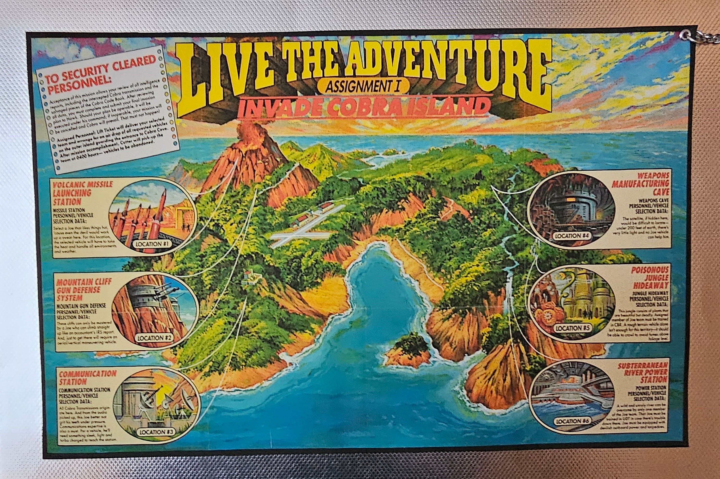 Gi Joe Assignment Invade Cobra Island Custom Made Cloth Map - Etsy