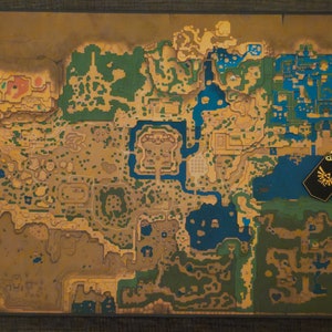 The Legend of Zelda Echoes of Wisdom Mappa personalizzata in tessuto (dimensioni più grandi)