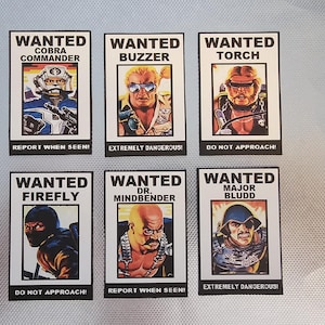 Gi Joe Classated/Classic Scale Wollte Poster Serie 1