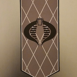 Gi Joe Cobra Python Patrol Banner Style 2 Figure scale
