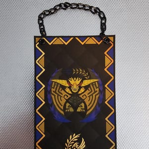 Monster Hunter Wilds Rey Dau Custom Made Mini Tuch Banner