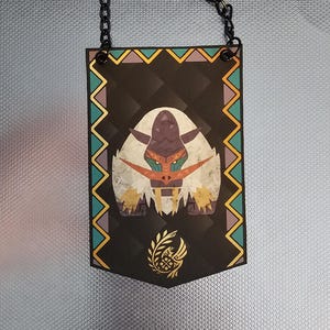 Monster Hunter Wilds Blangonga Custom Made Mini Cloth Banner