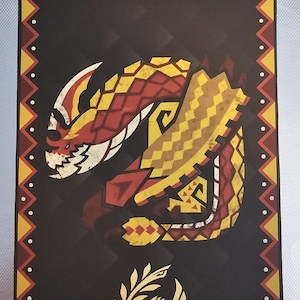 Monster Hunter Wilds Seregios Custom Made Cloth Banner