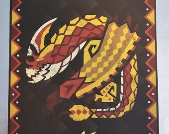 Monster Hunter Wilds Seregios Custom Made Cloth Banner