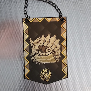 Monster Hunter Wilds Gravios Custom Made Mini Cloth Banner