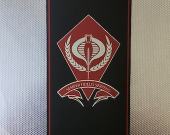 Gi Joe Cobra Crimson Guard Banner Figure scale Style 1