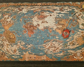 Final Fantasy XIV Dawntrail Custom Cloth Map of Hydaelyn(Largest)