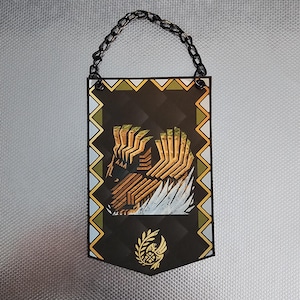 Monster Hunter Wilds Jin Dahaad Custom Made Mini Cloth Banner