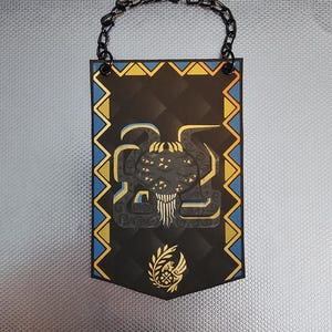 Monster Hunter Wilds Xu Wu Custom Made Mini Wimpelkette