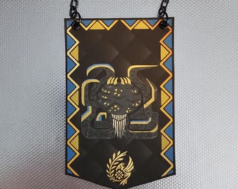 Monster Hunter Wilds Xu Wu Custom Made Mini Cloth Banner