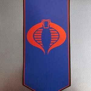 Gi Joe Cobra Banner Style 1 Figure scale
