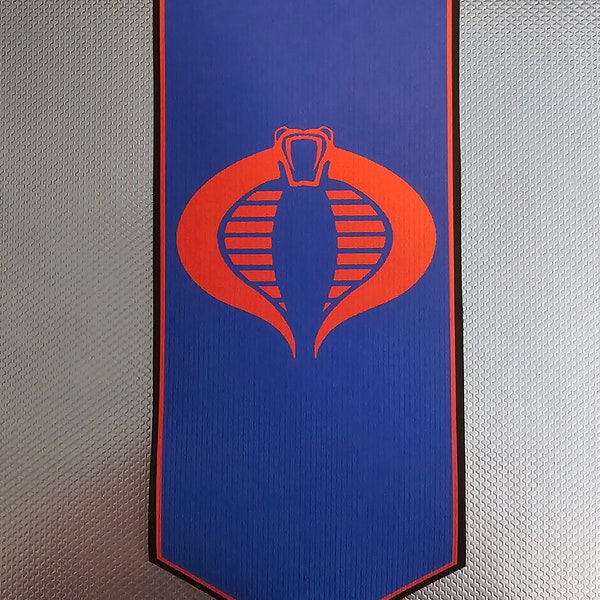 Gi Joe Cobra Banner Style 1 Figure scale