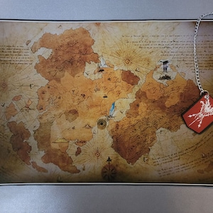 Aangepaste stoffen kaart van Final Fantasy 16 van Valisthea
