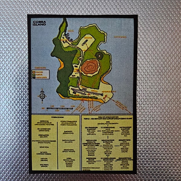 Gi Joe Classified Scale Map of Retro Cobra Island