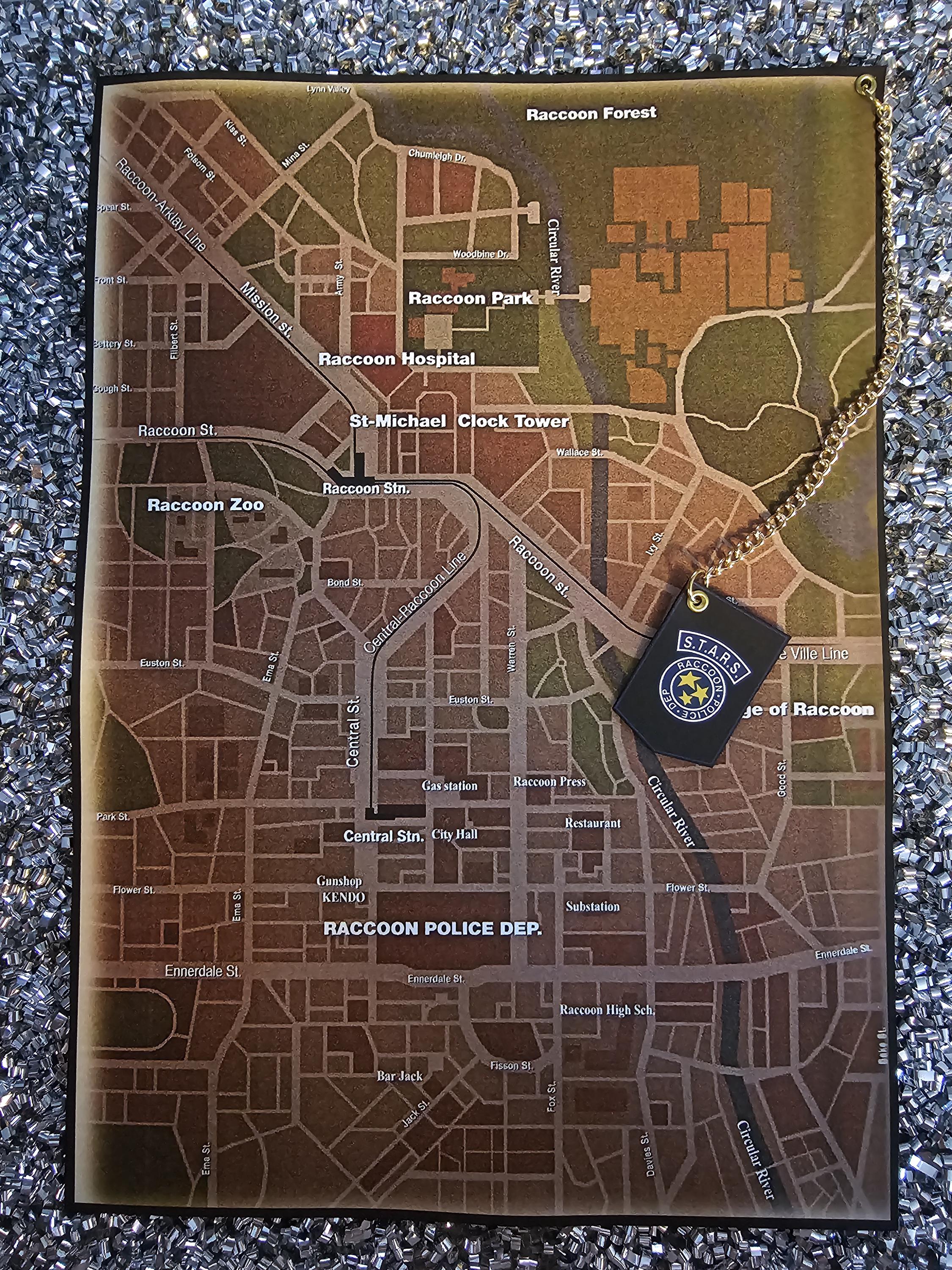 Resident Evil Raccoon City Custom Made Cloth Map - Etsy