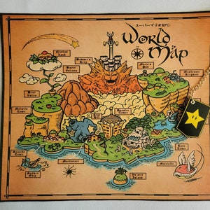 Super Mario; RPG Weltkarte