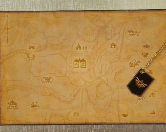 The Legend of Zelda Echoes of Wisdom Custom Cloth Map