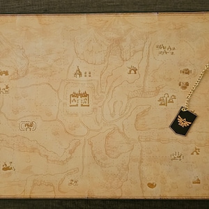 The Legend of Zelda Echoes of Wisdom Mappa personalizzata in tessuto (dimensioni più grandi) Stile 2