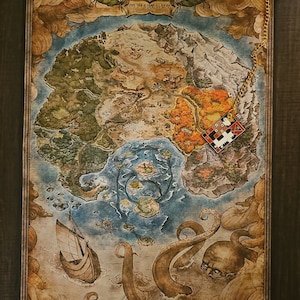 Metaphor: ReFantazio United Kingdom of Euchronia Map Custom Cloth