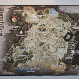 Landkarte der Calvard Republik - Dayanbruch
