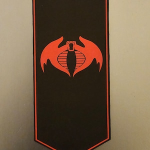 Gi Joe Cobra Rattler Banner Figure scale