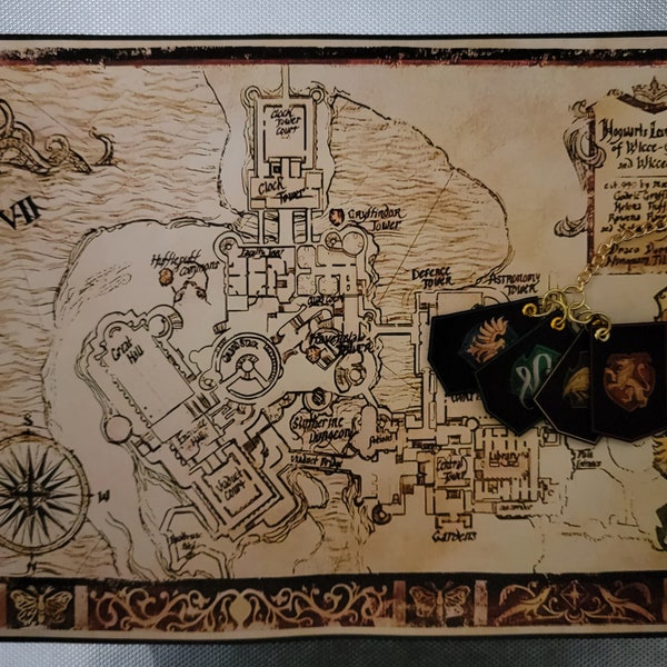 Hogwarts Legacy Custom Cloth Map Of Hogwarts