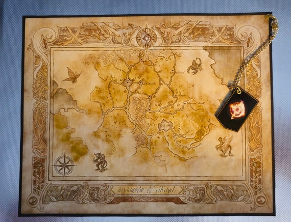 幻想水滸伝5 ファレナ王国特製布地図 - Etsy 日本