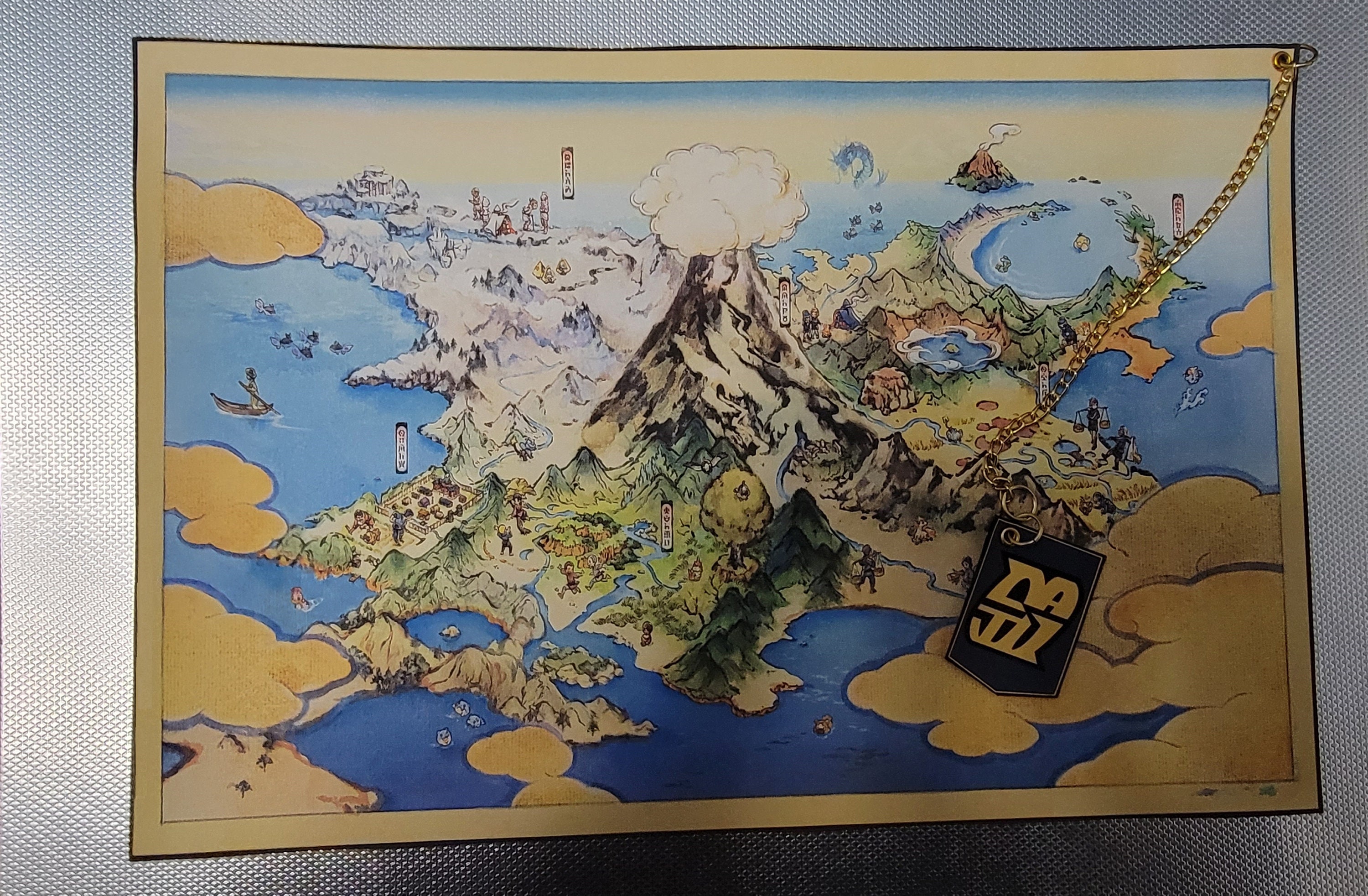 Pokemon Legends Arceus Hisui Region Cloth Map