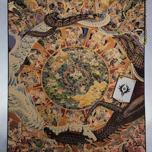 Carte en tissu Fire Emblem Engage et roue des personnages