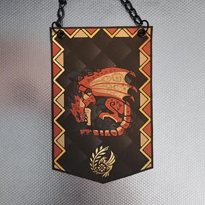Monster Hunter Wilds Rathalos Custom Made Mini Cloth Banner