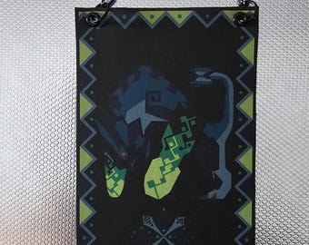 Monster Hunter Brachydios  Custom Made Mini Cloth Banner
