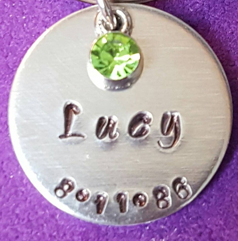 Individual charms with names and birthdates to be added on to previous order with or without birthstones