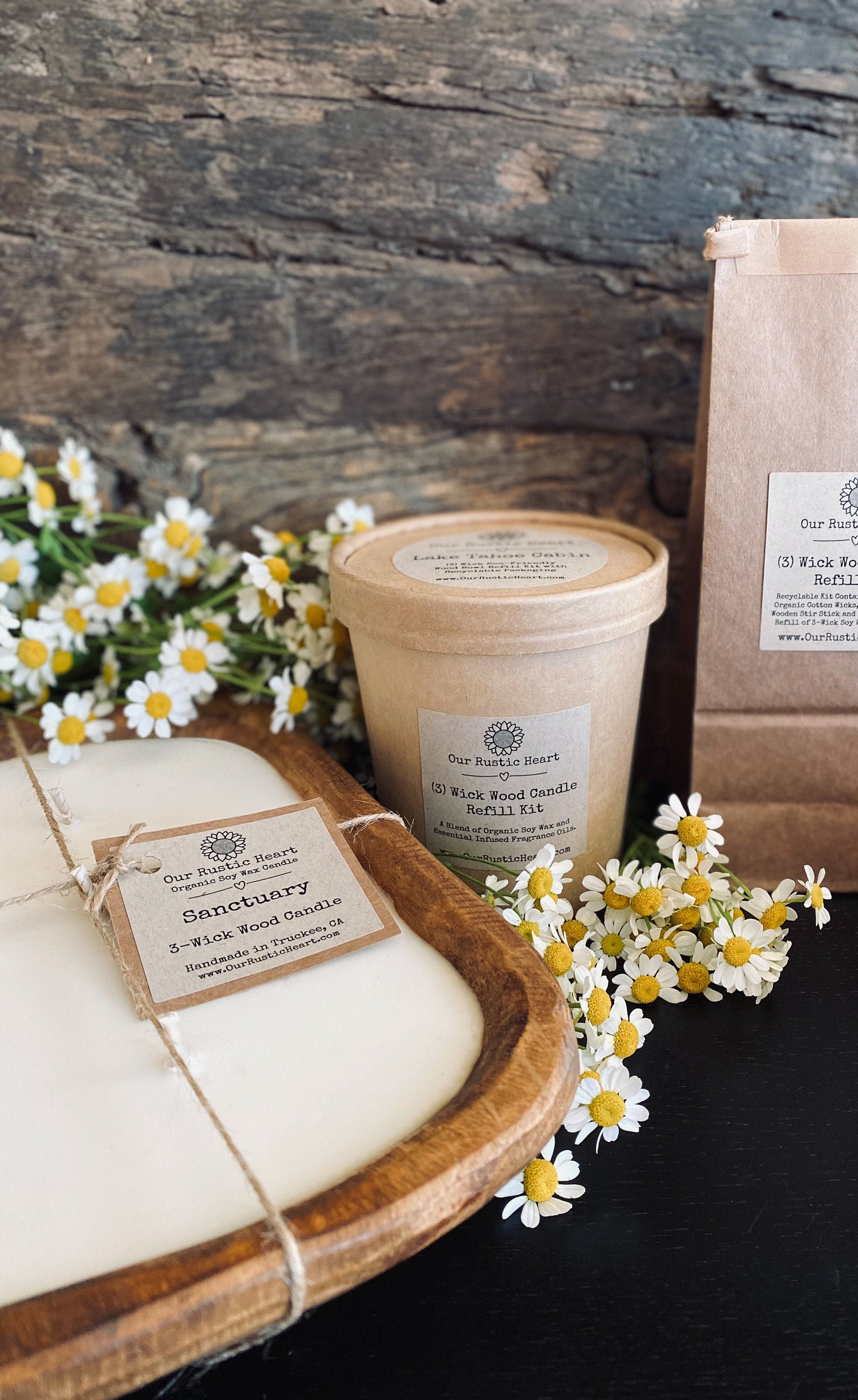 Candle Refill Kits Organic Soy Wax Candle Refill Kits Etsy