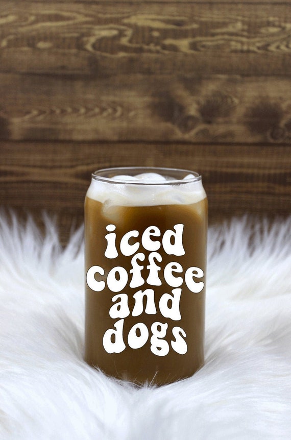 Personalized Glass Iced Coffee Cup Beer Can Glass Trendy Can