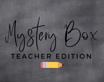 Teacher Mystery Box -- Monogramed and Personalized Items/Gifts -- Personalized By May